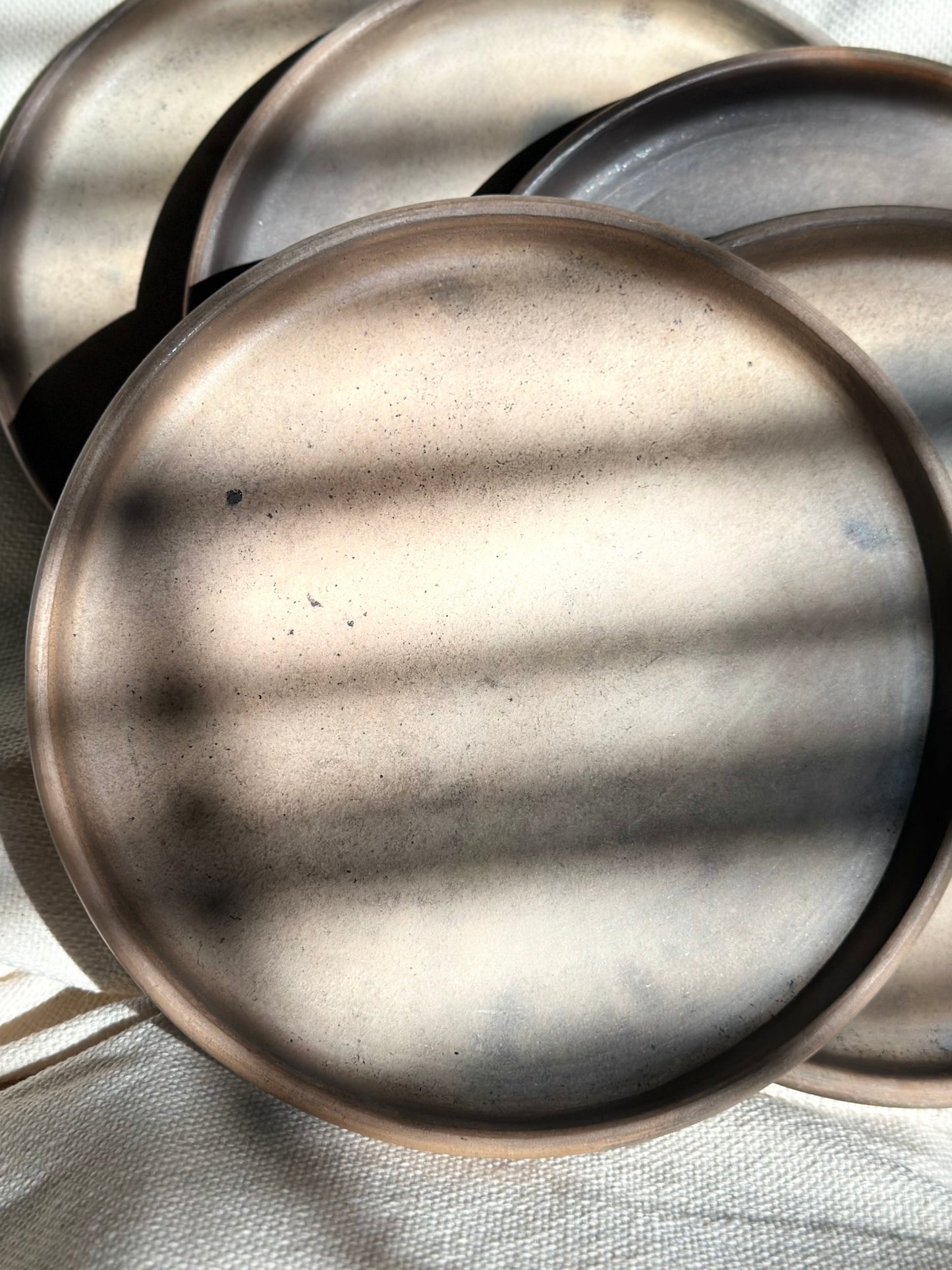 Smokey Finish Clay Plate