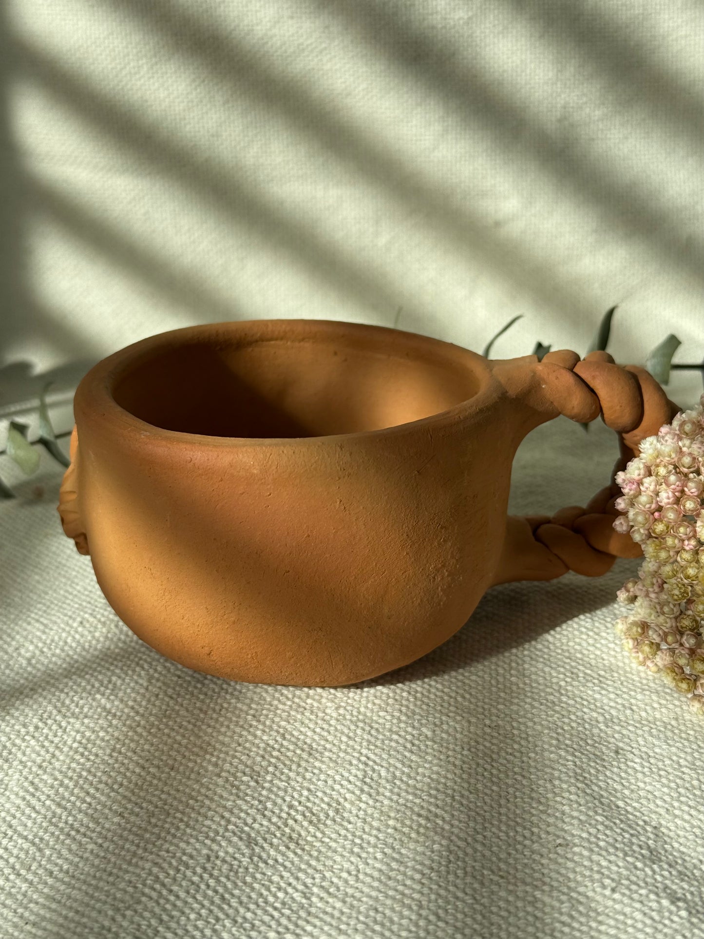 Braided Handle Coffee Mug
