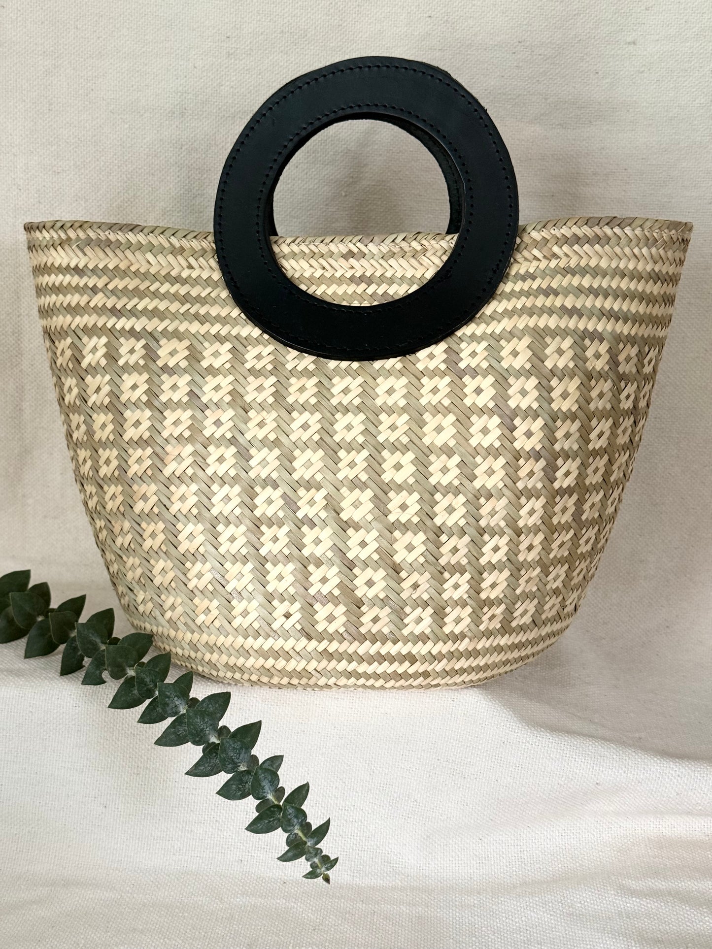 Handwoven Palm Handbag