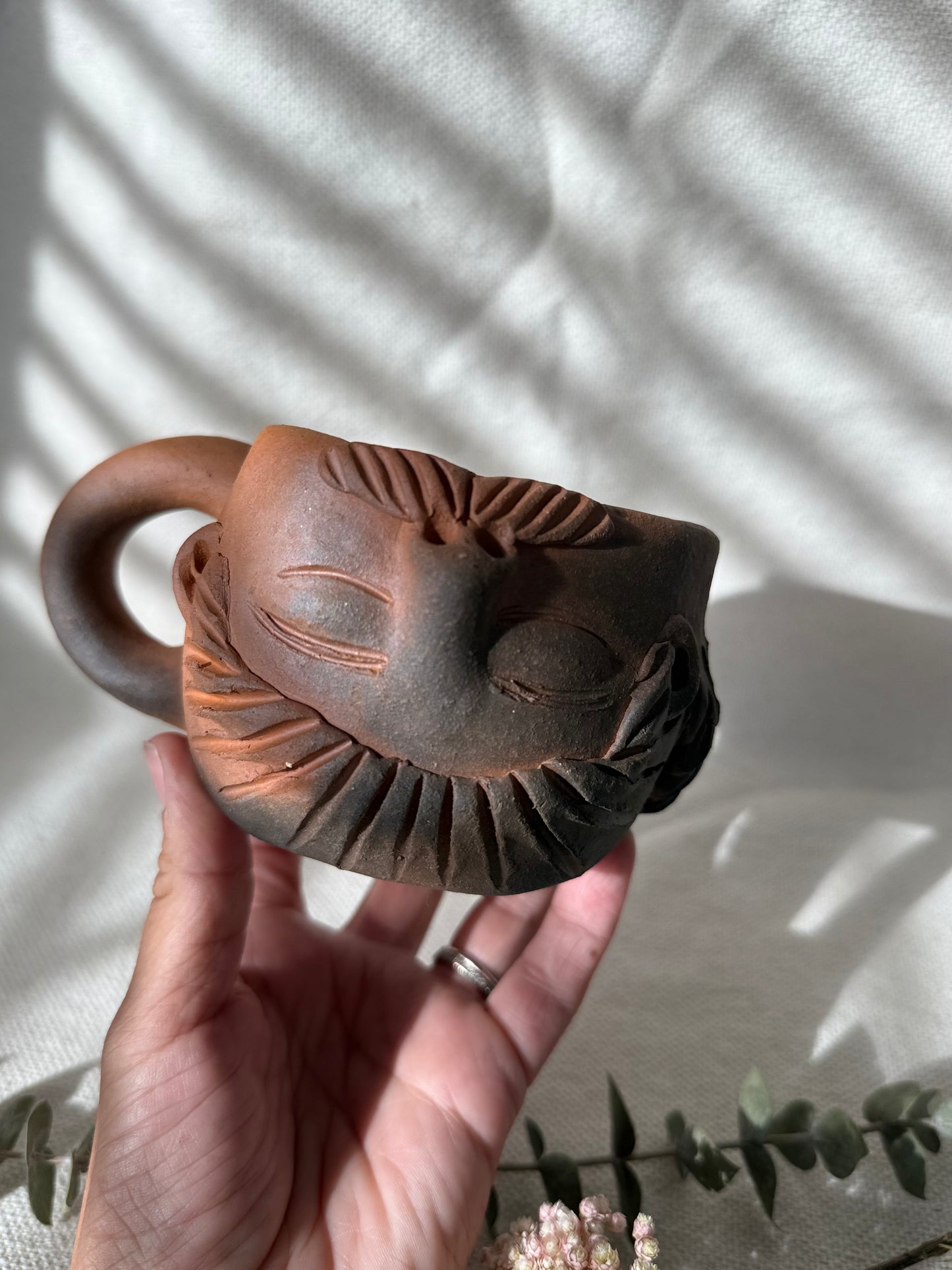 Heart-Shaped Mug Featuring José & Teresita