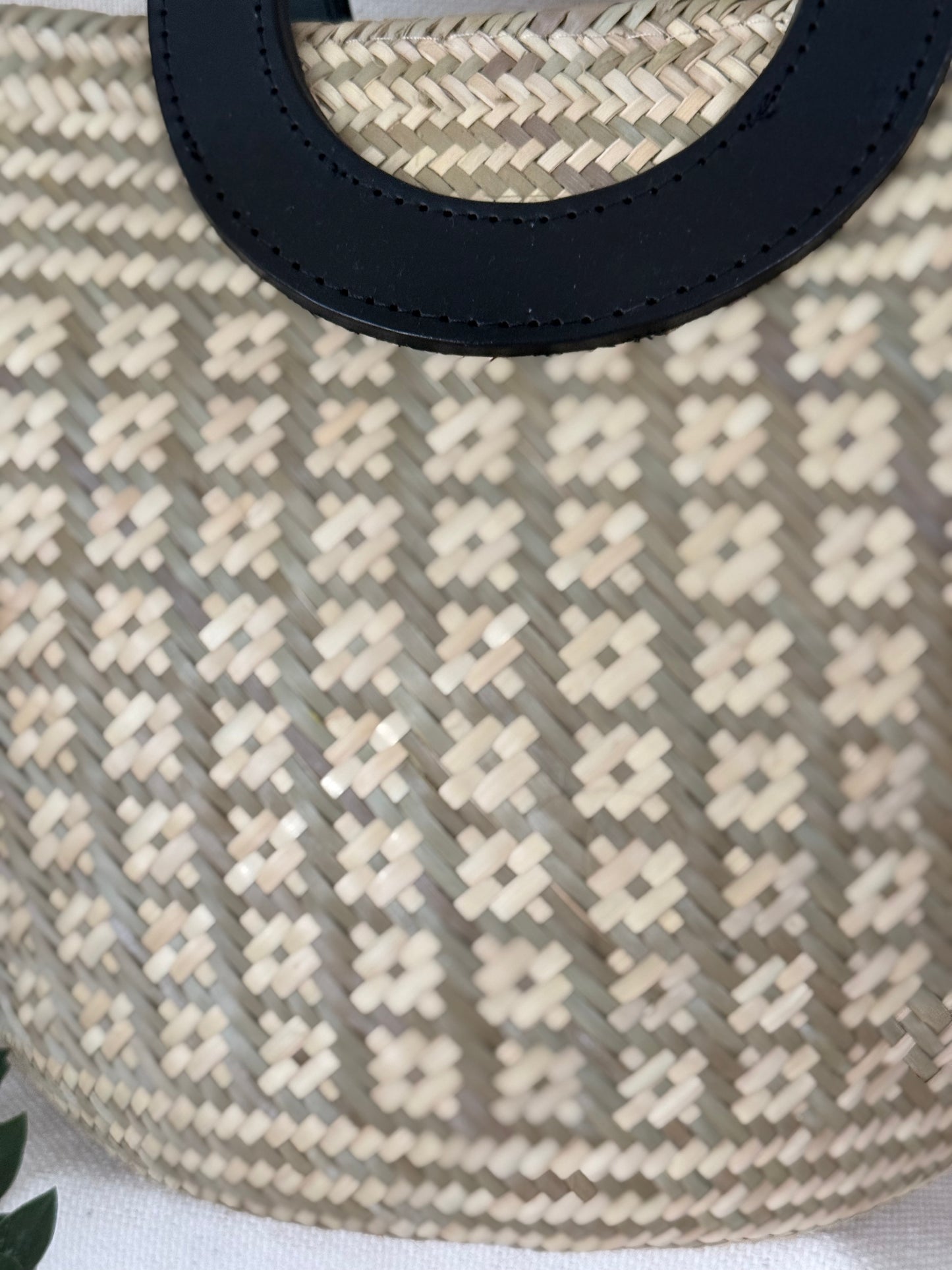 Handwoven Palm Handbag