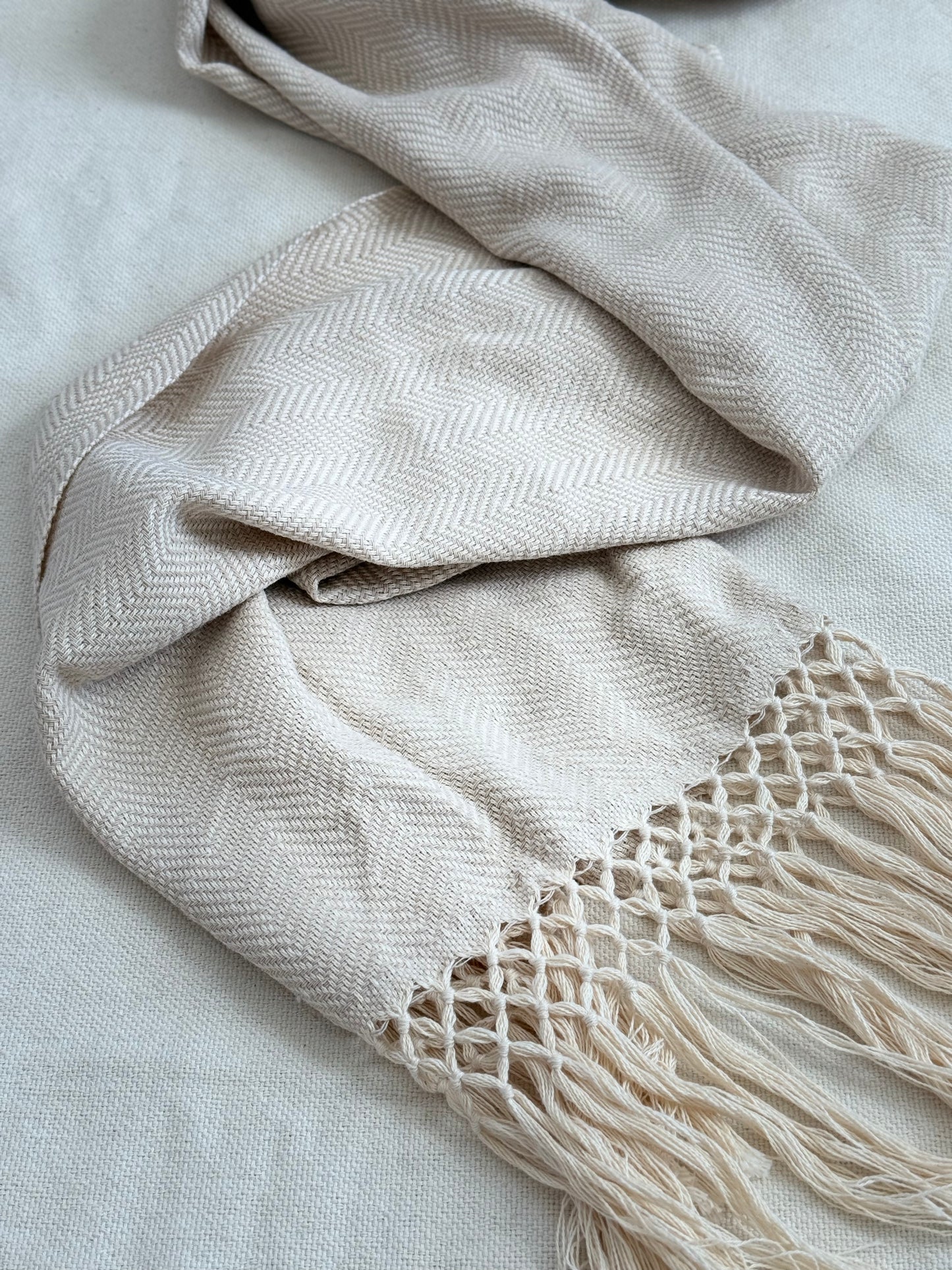 Unisex Scarf - Light Beige