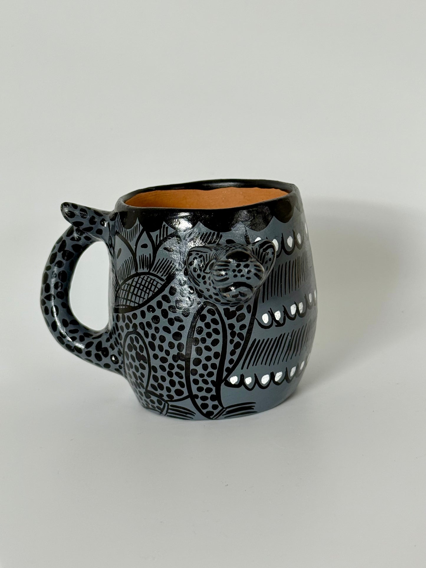 Terracota Jaguar Mug - Grey 2