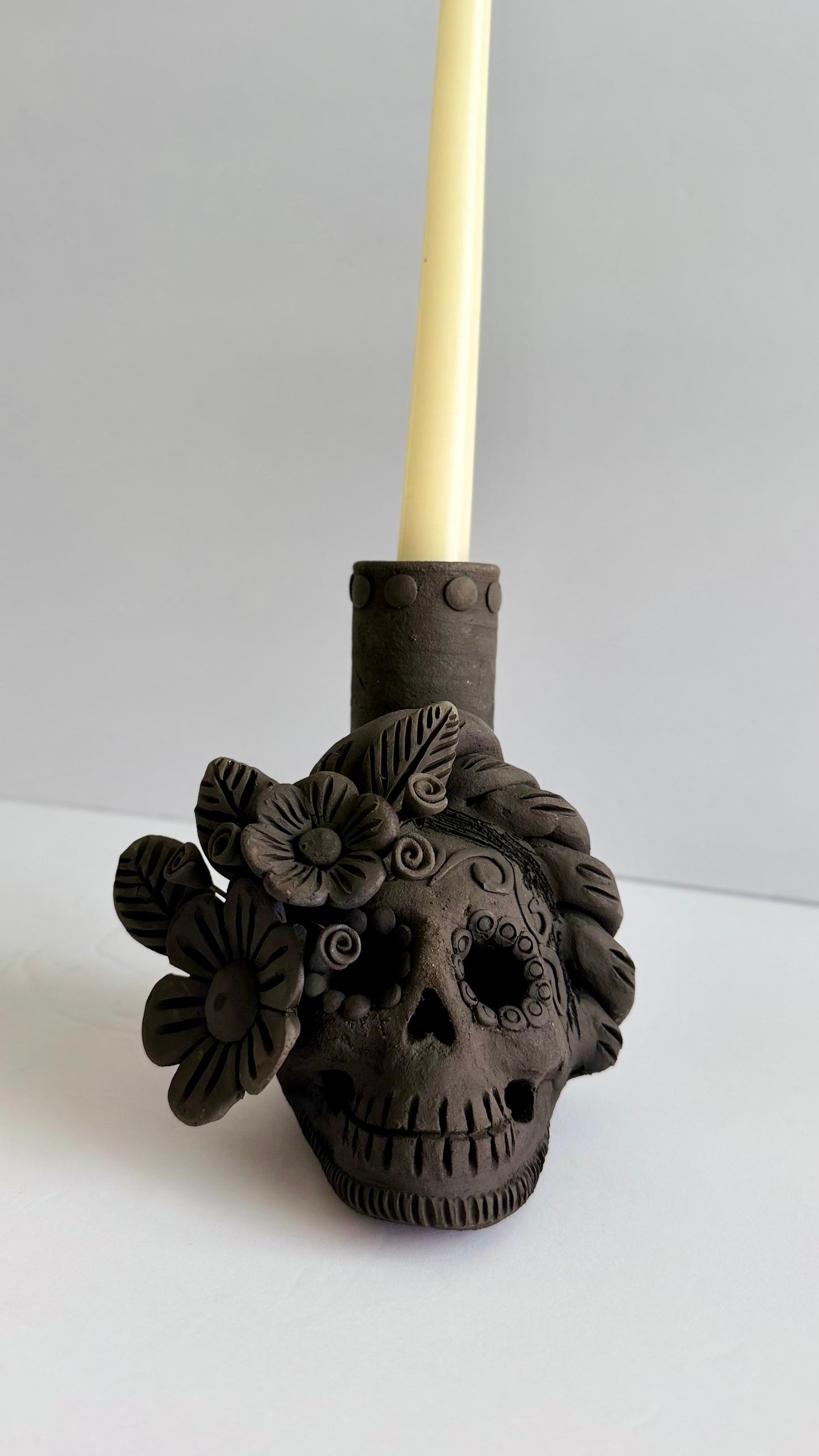 Dia De Muertos Skull/Single Candleholder