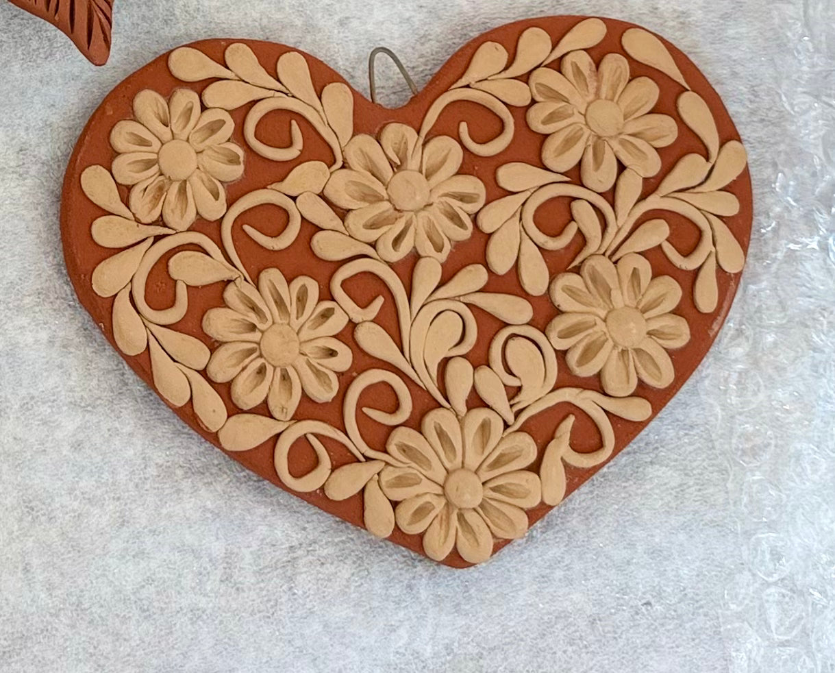 Embroidered Heart Wall Decor