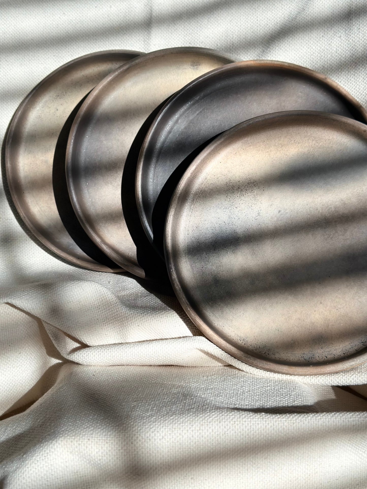 Smokey Finish Clay Plate