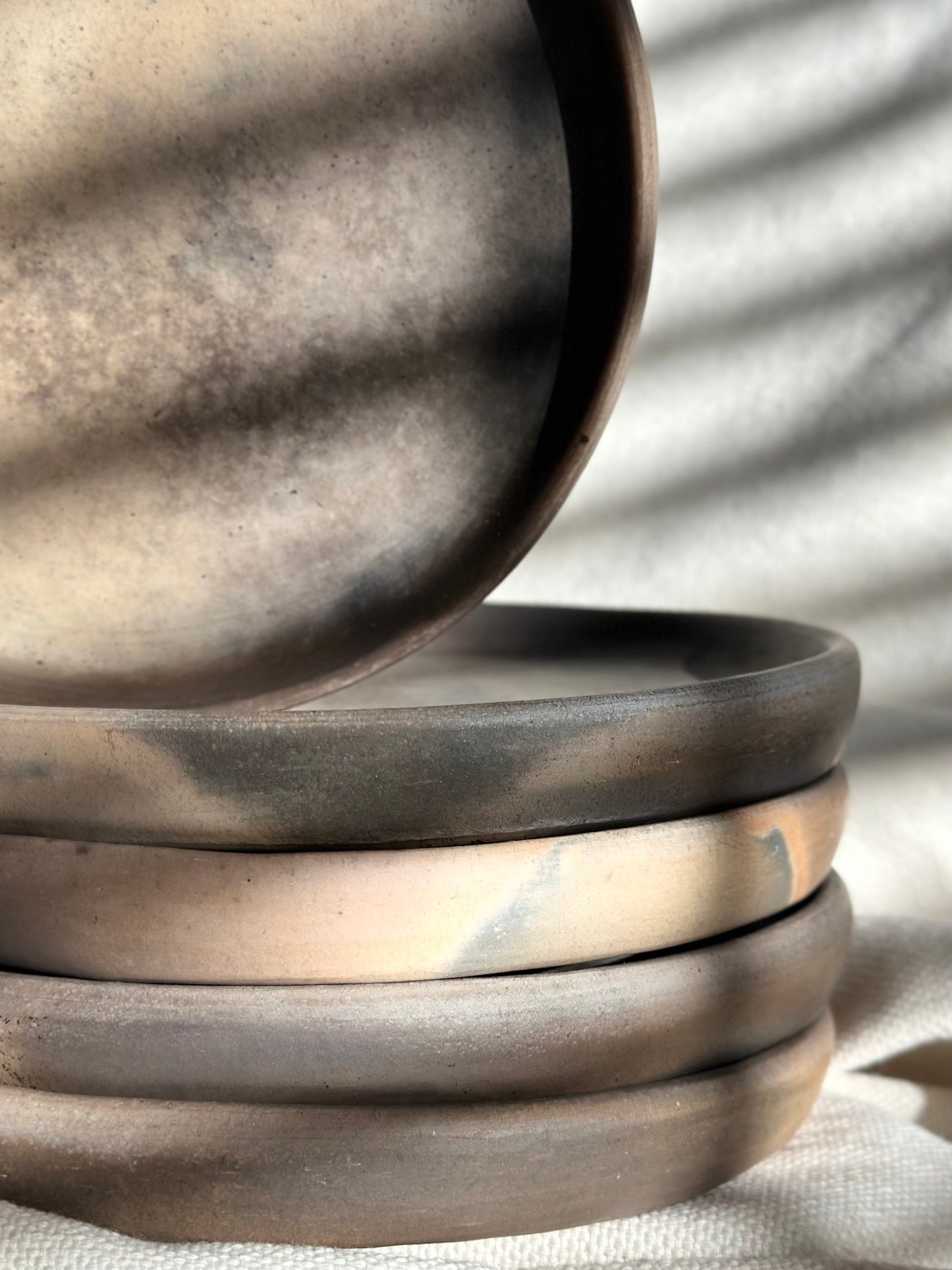 Smokey Finish Clay Plate
