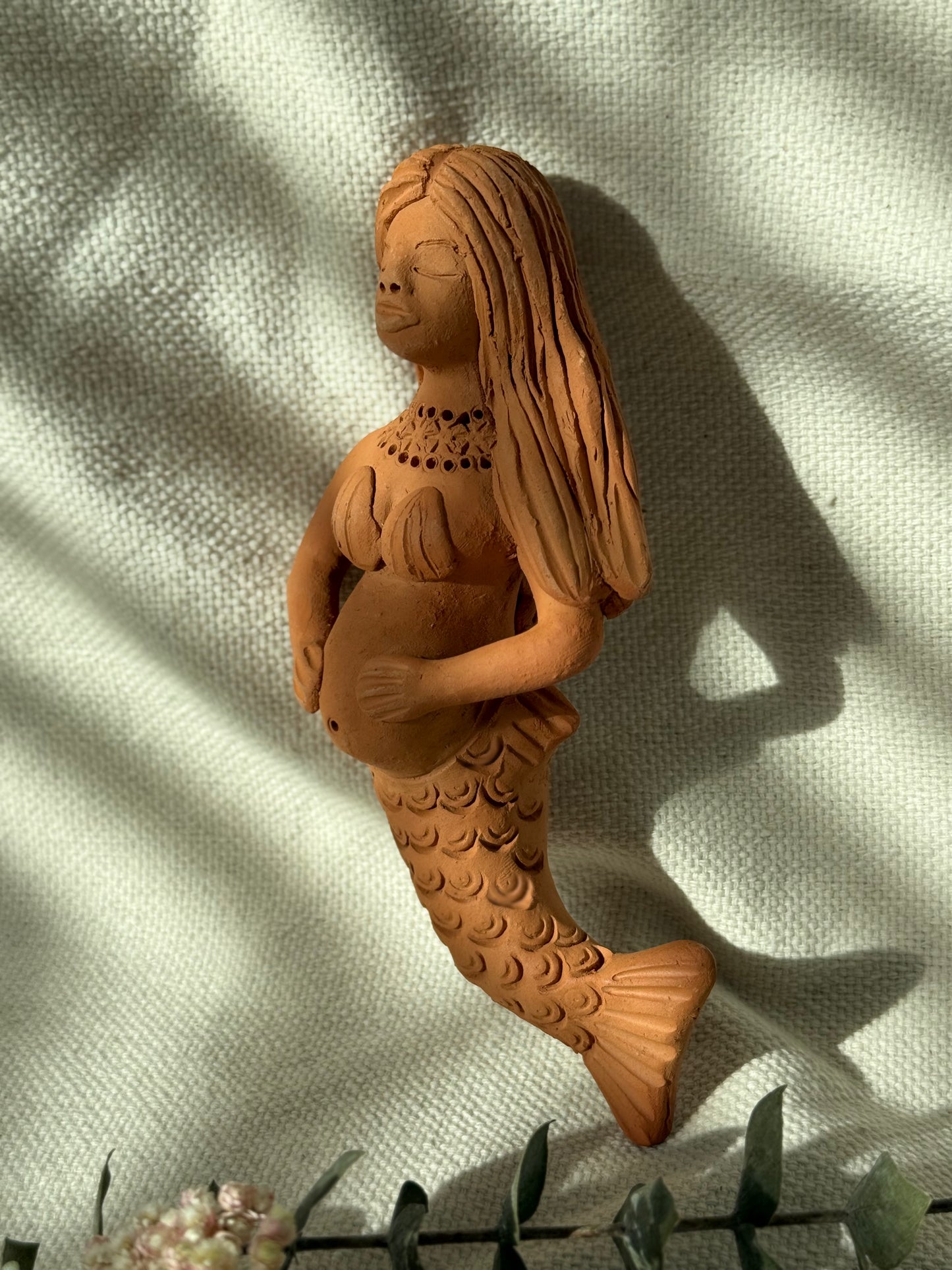 Pregnant Mermaid Wall Art