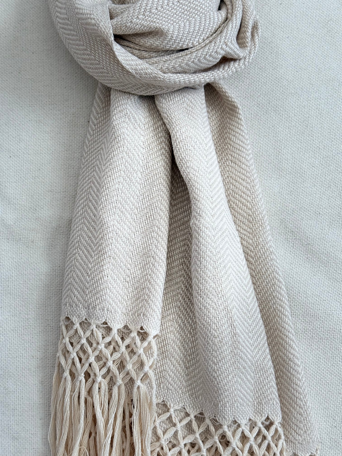 Unisex Scarf - Light Beige