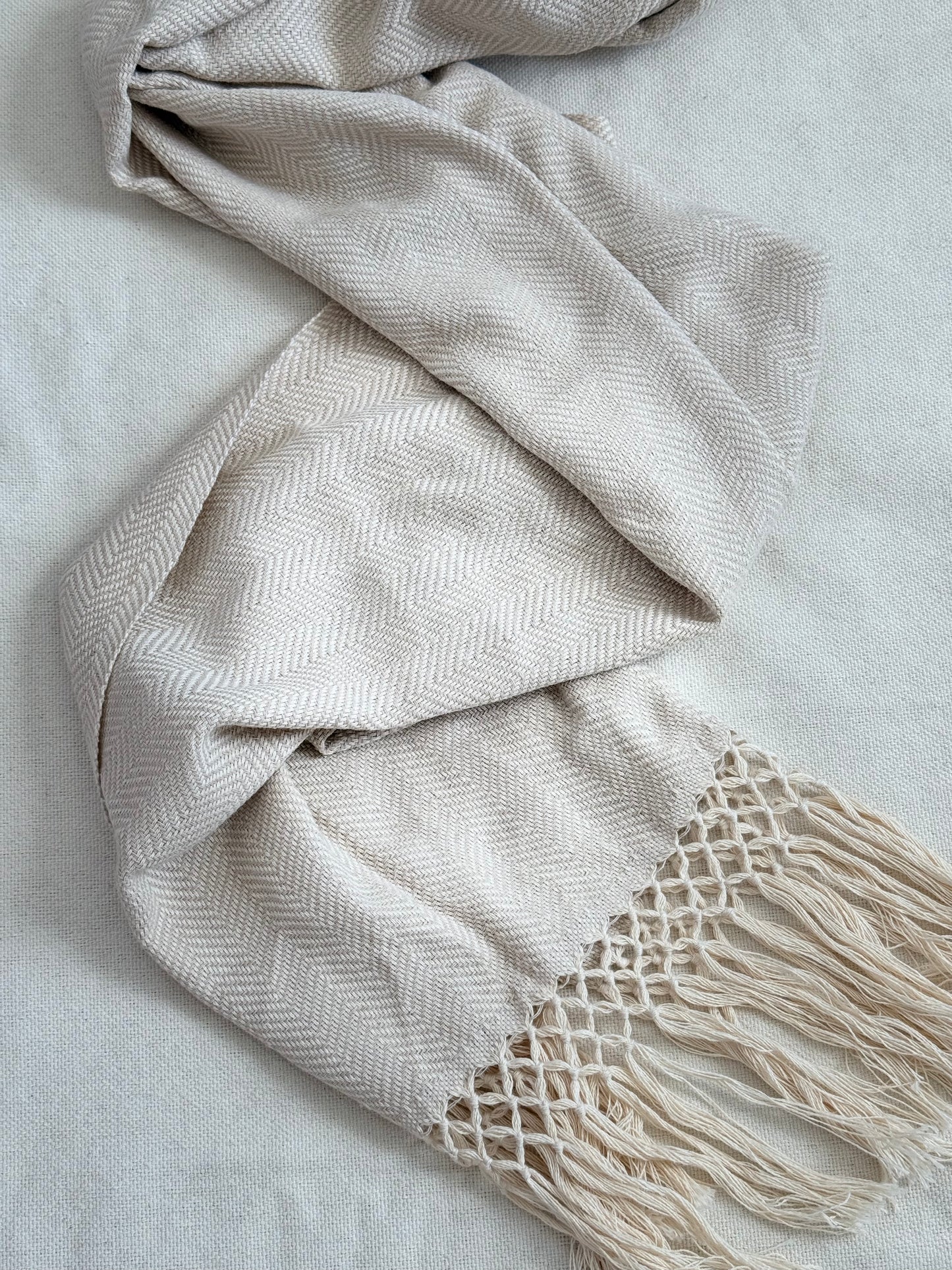 Unisex Scarf - Light Beige