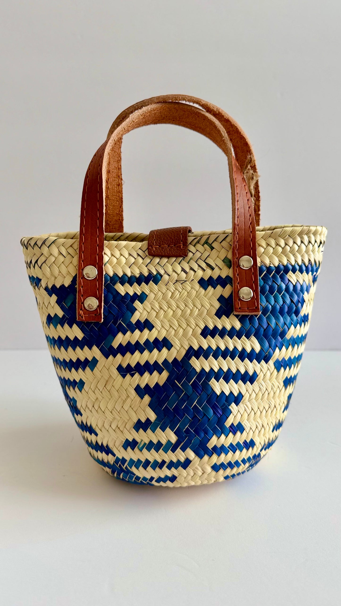 Mini Palm Handbag - Blue Diamond
