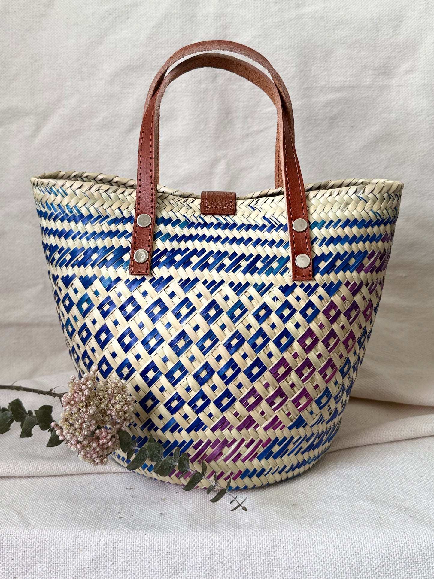 Medium Palm Bag - Blue