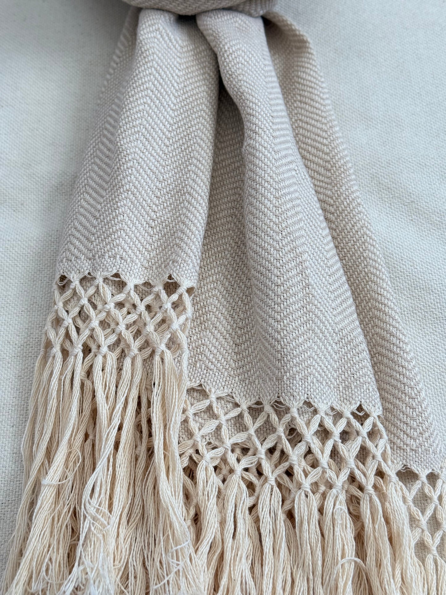 Unisex Scarf - Light Beige
