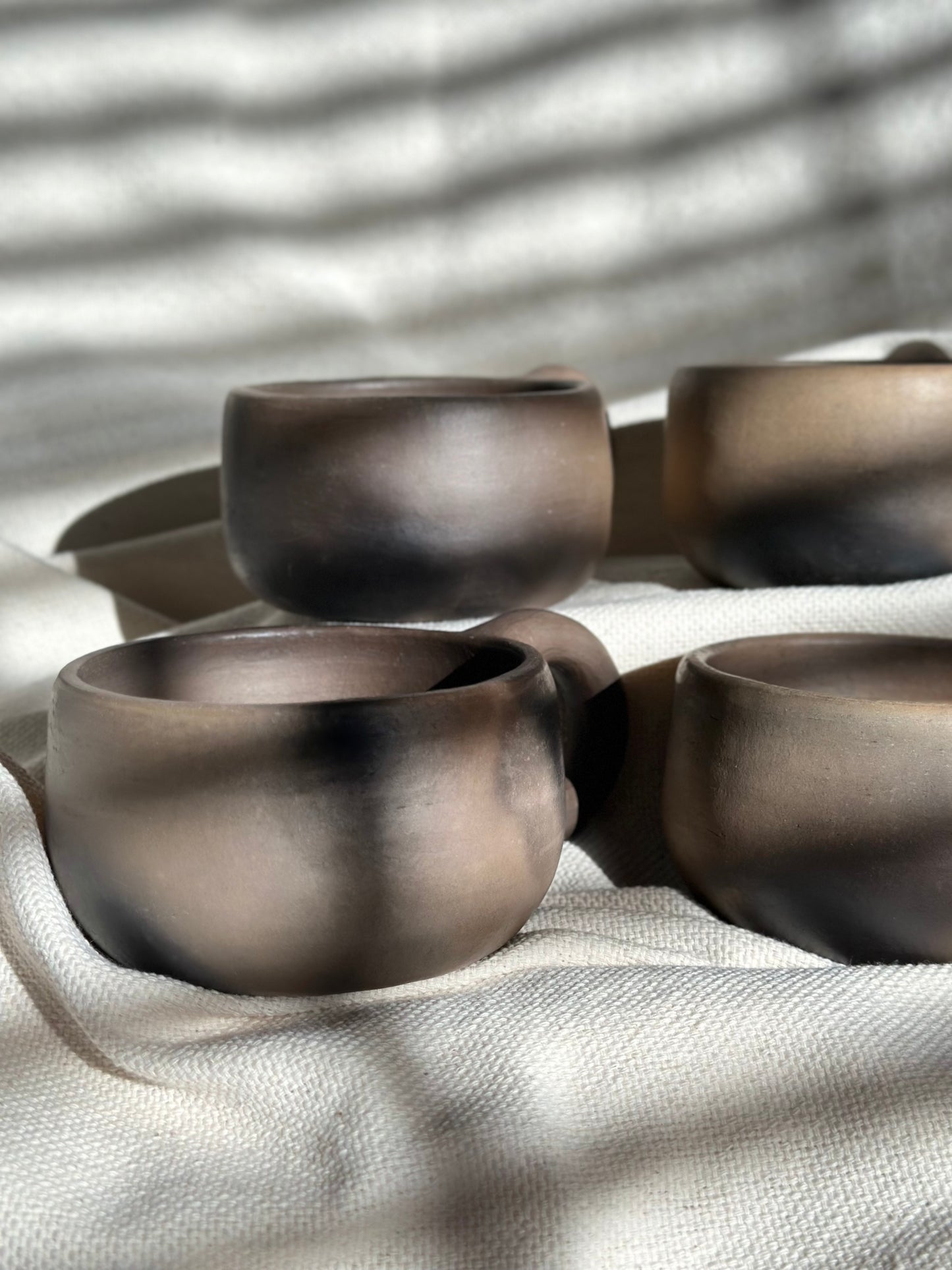 Smokey Finish Clay Coffee Cup