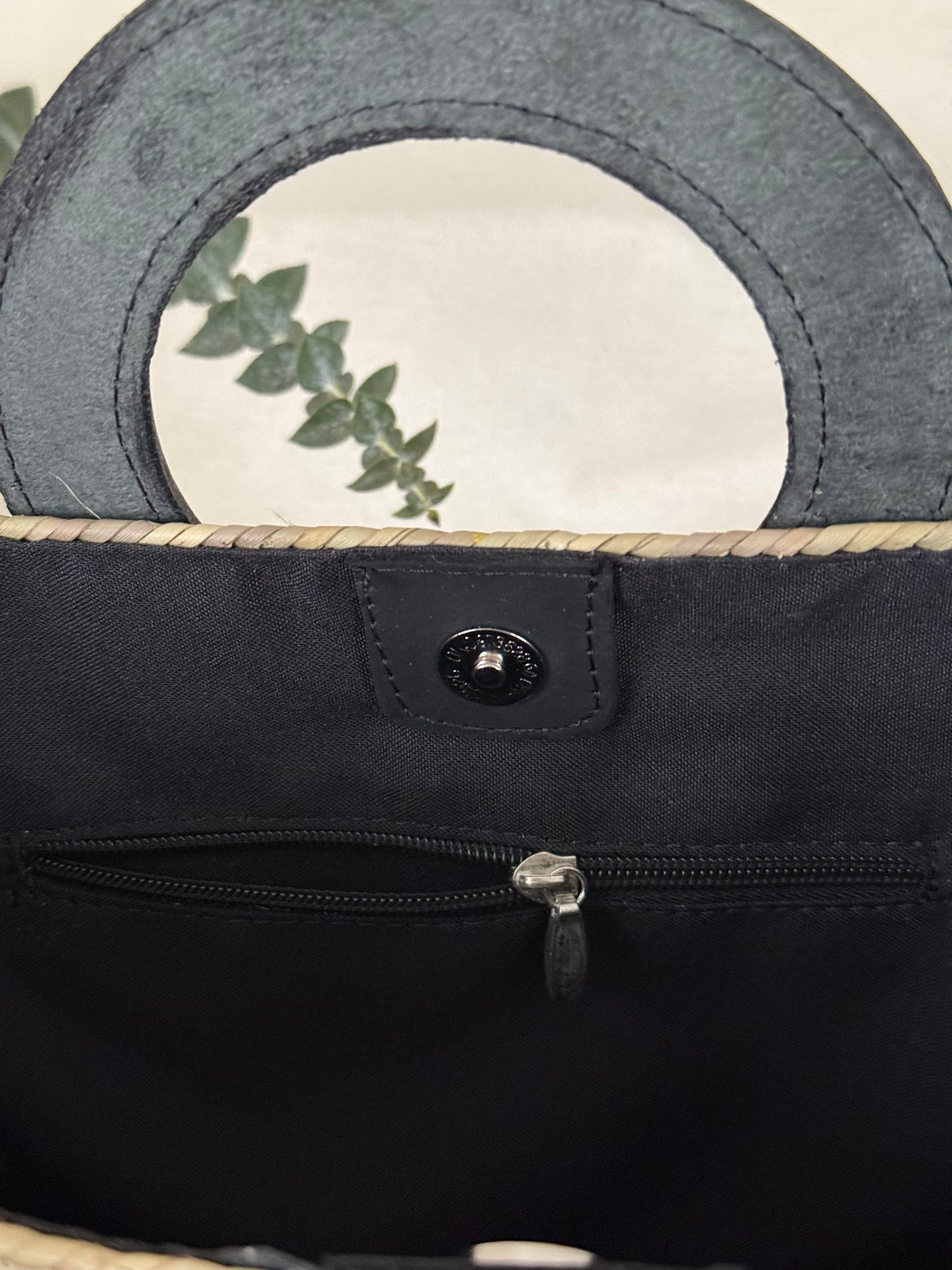 Handwoven Palm Handbag