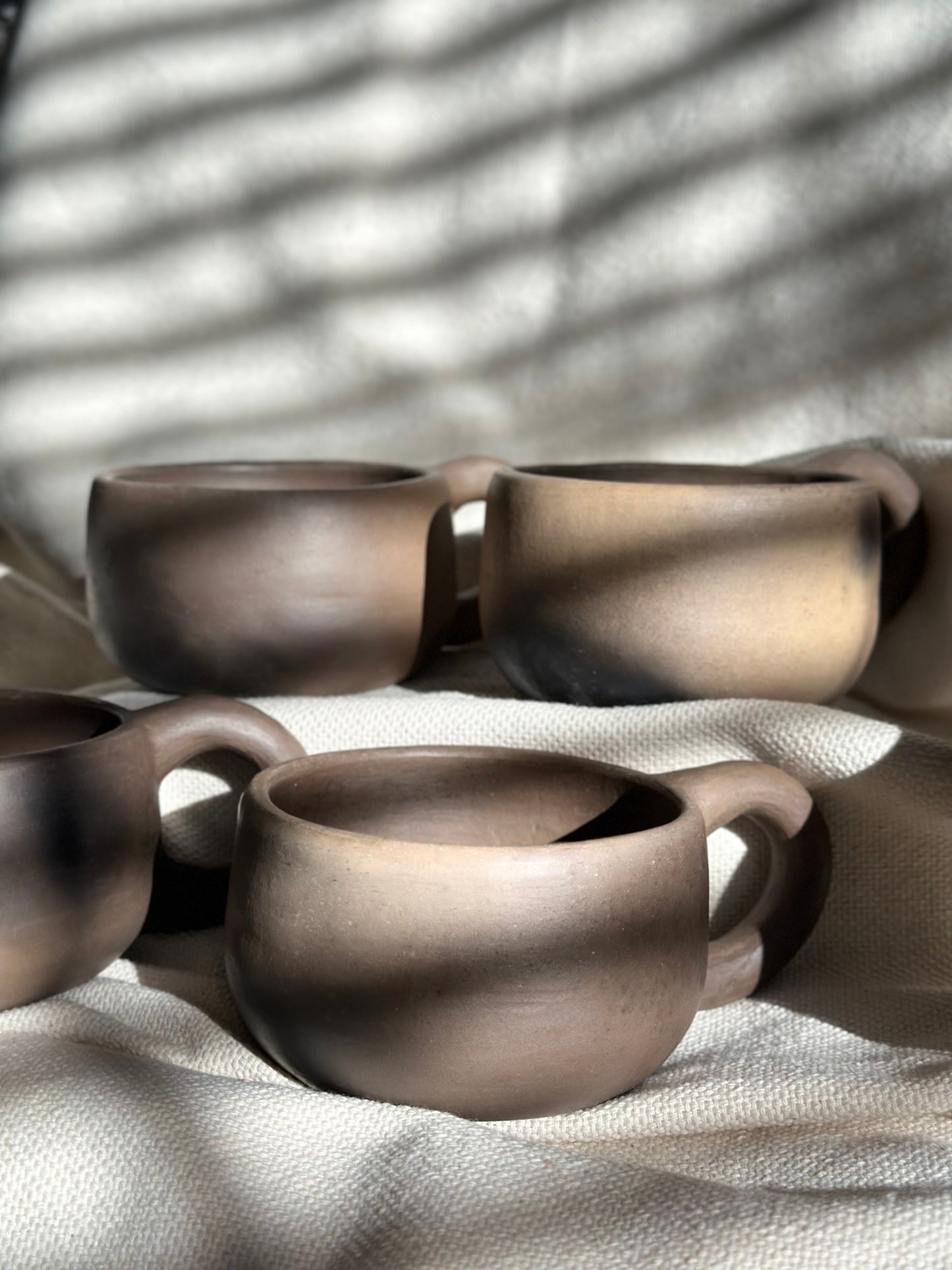 Smokey Finish Clay Coffee Cup