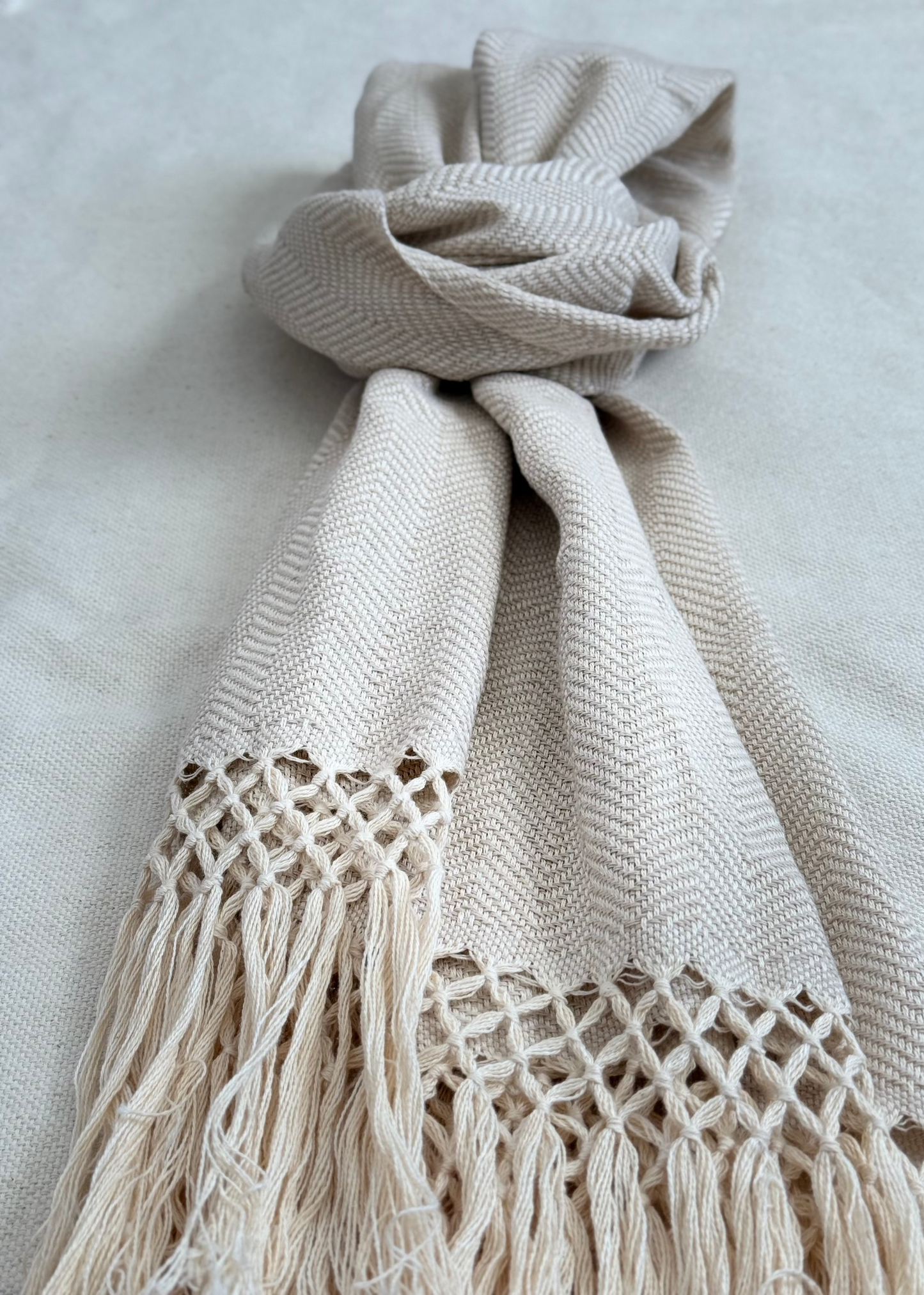 Unisex Scarf - Light Beige