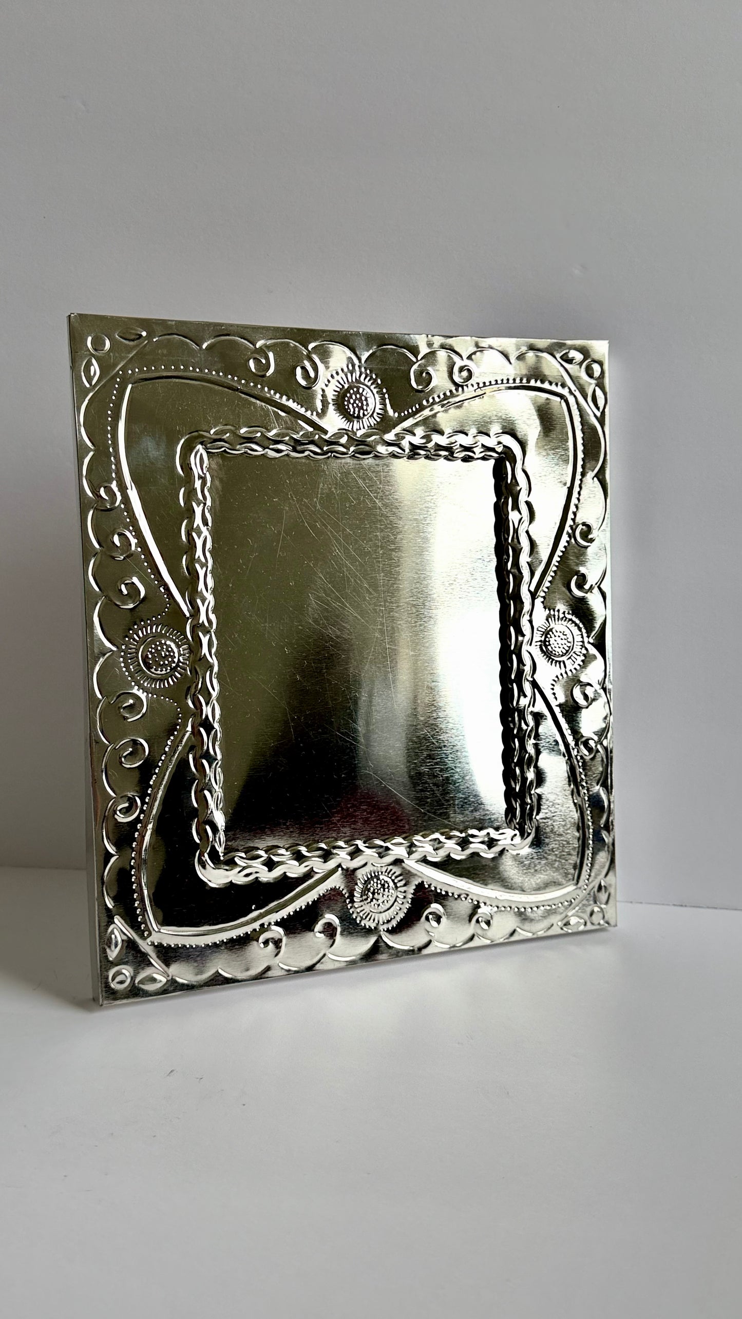 Hanging Tin Picture Frame