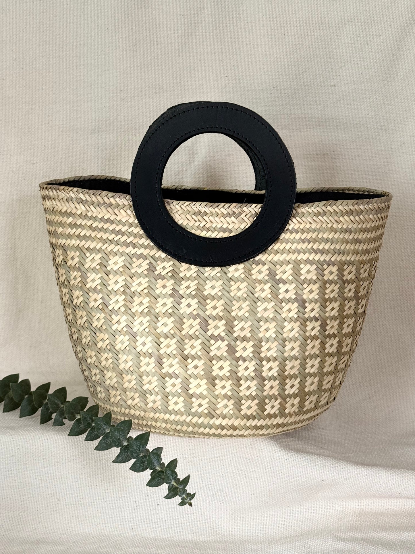 Handwoven Palm Handbag