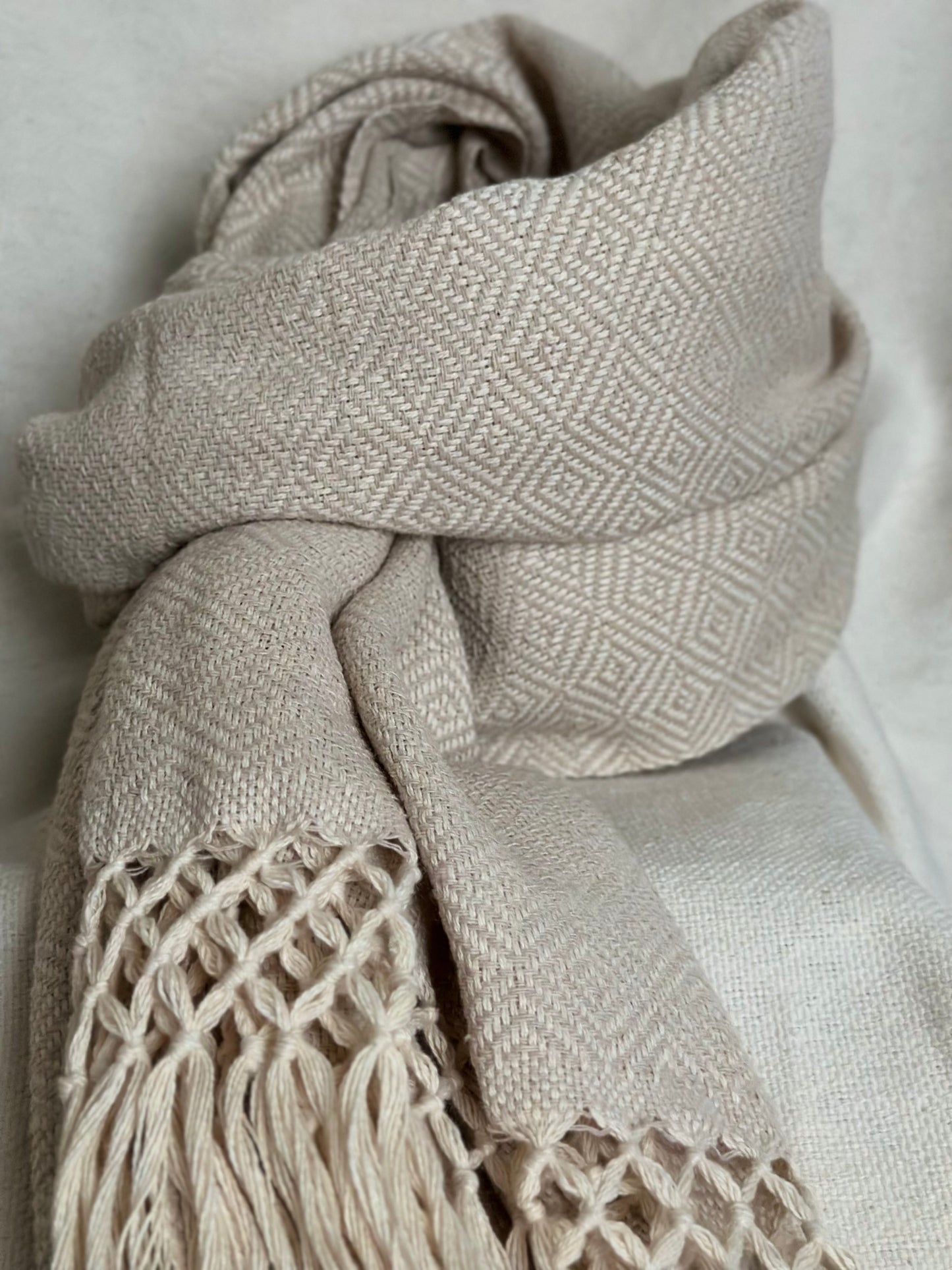 Unisex Scarf - Light Cream