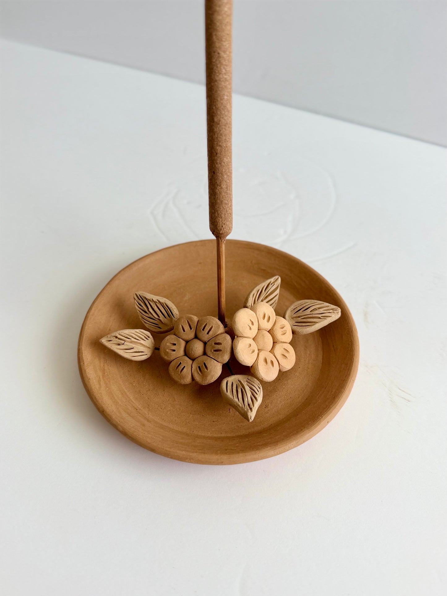 Incense Holder w/3D Flowers