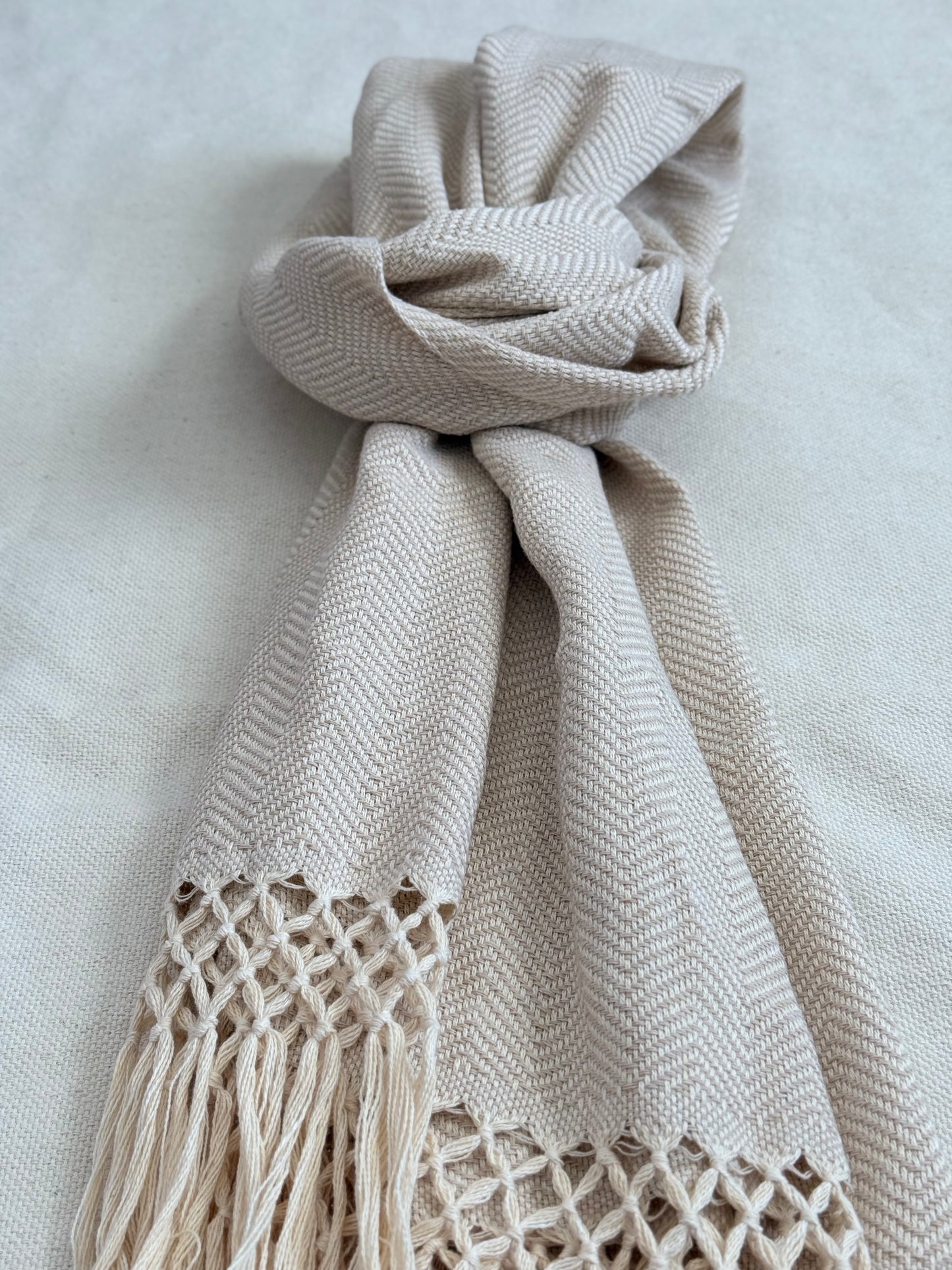Unisex Scarf - Light Beige
