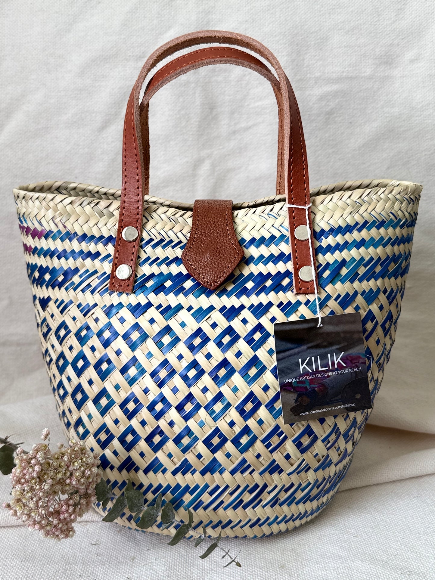 Medium Palm Bag - Blue