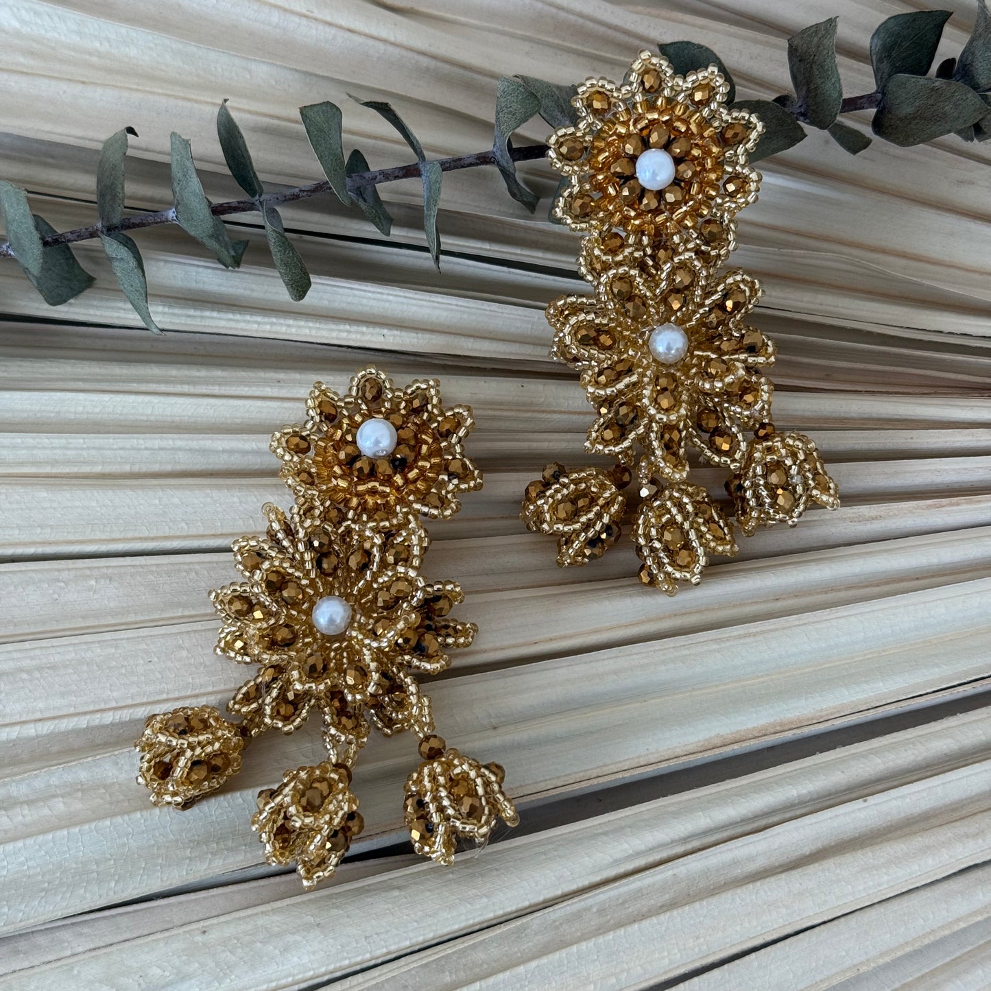 Golden Bloom Bell Earrings