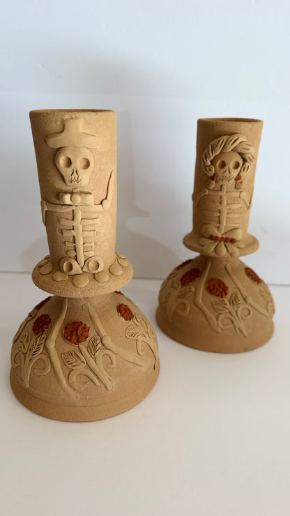 Dia De Muertos Candleholder - Catrin