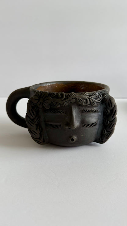 Carita Smoked Clay Mug - Braids