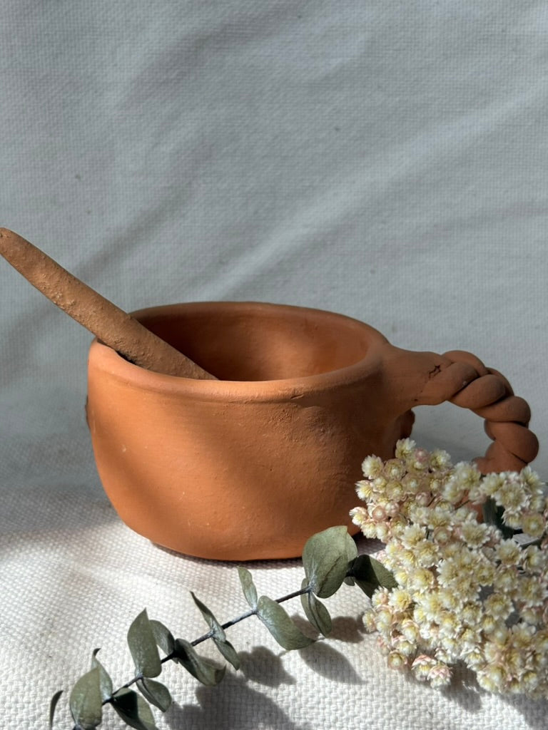 Braided Handle Coffee Mug