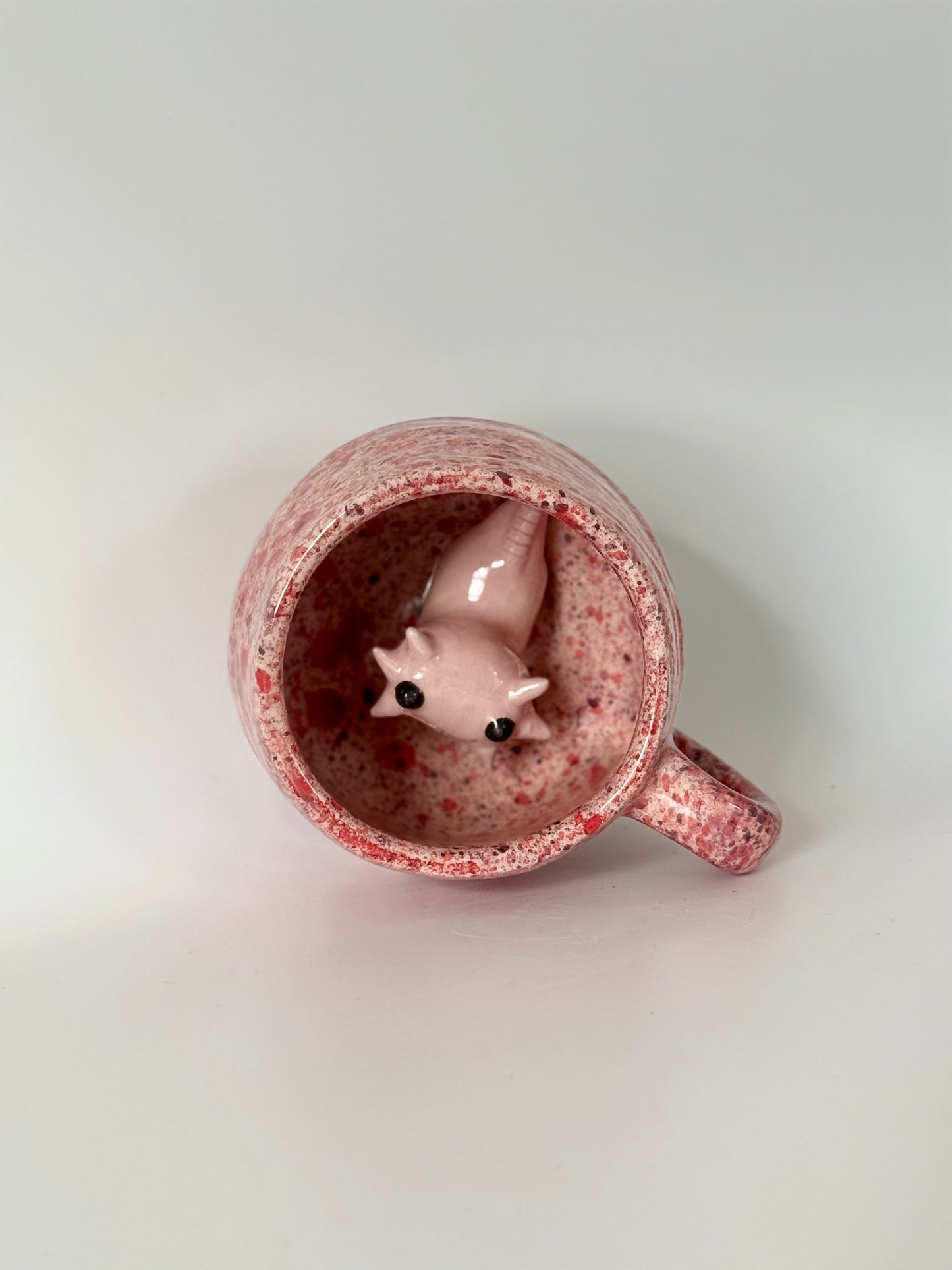 Axolotl Mug 2- Speckled Pink/Purple 6oz