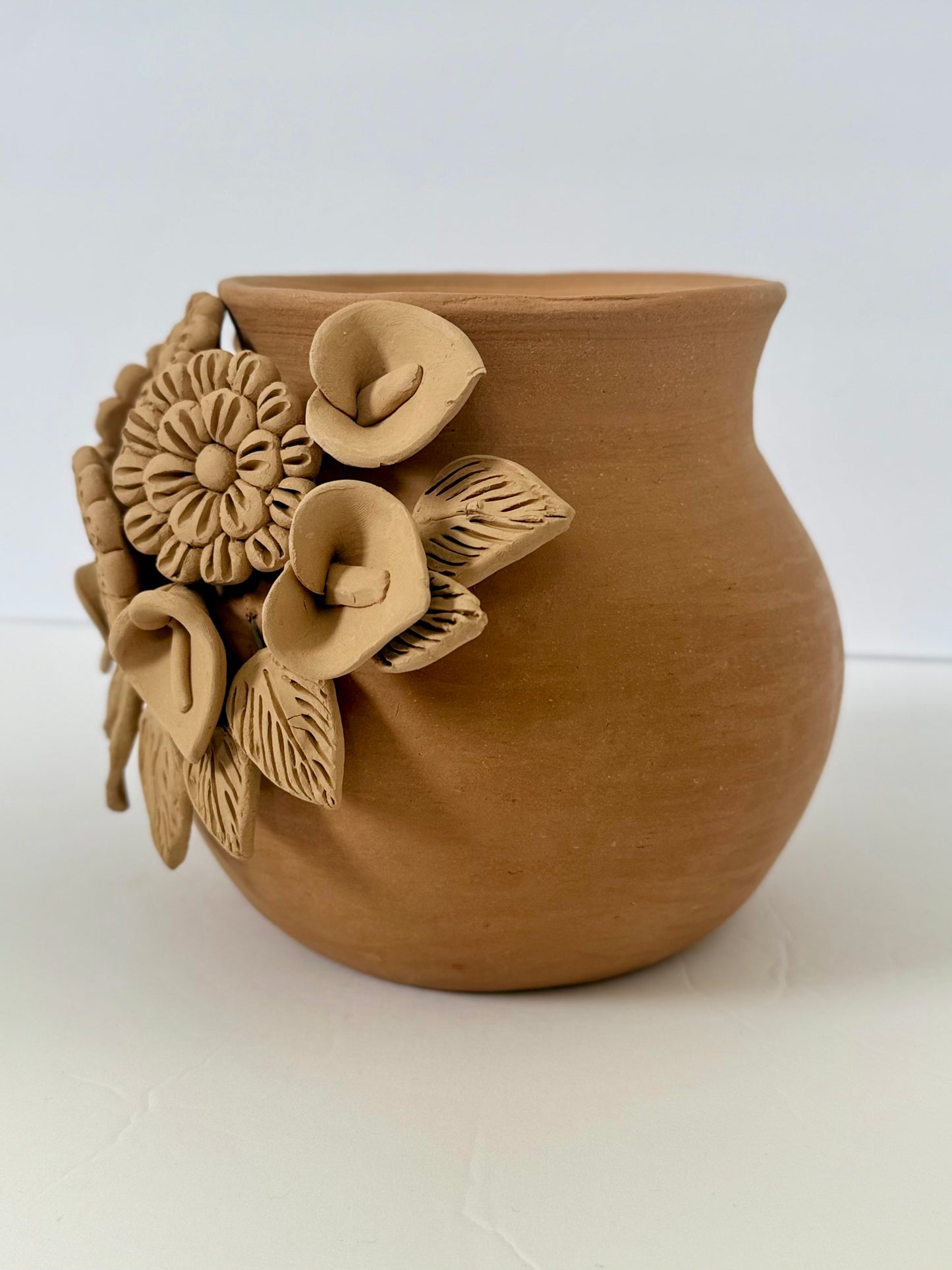 Mini 3D Flowers Vase - Natural Color