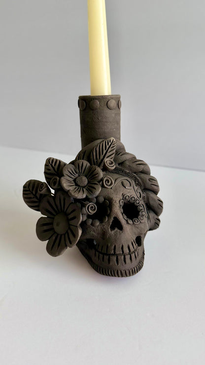 Dia De Muertos Skull/Single Candleholder