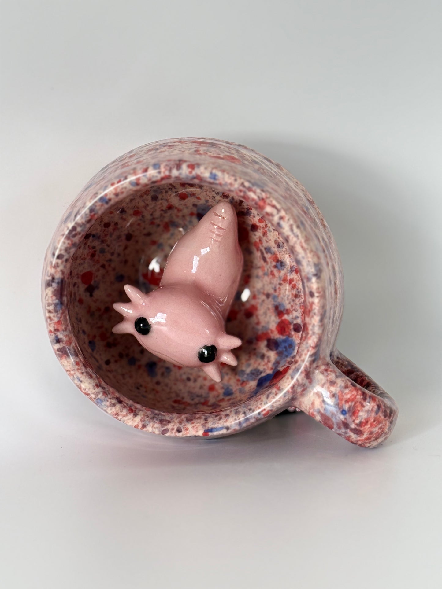 Axolotl Mug - Speckled Pink/Purple 6oz