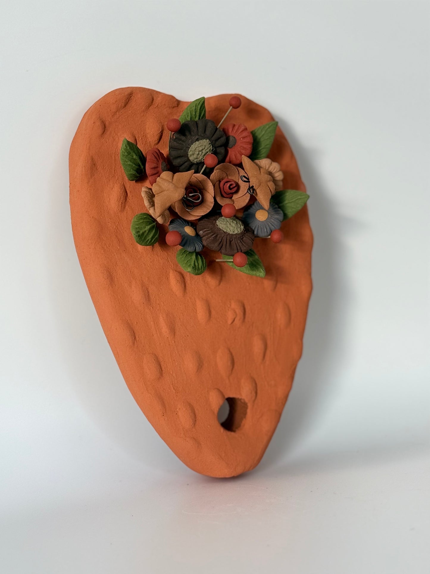 Clay Cactus Wall Decor - Orange