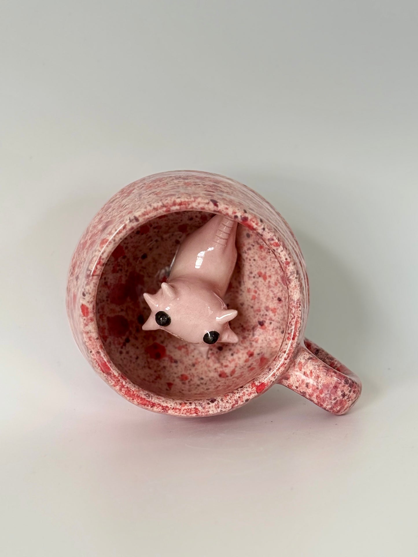 Axolotl Mug 2- Speckled Pink/Purple 6oz