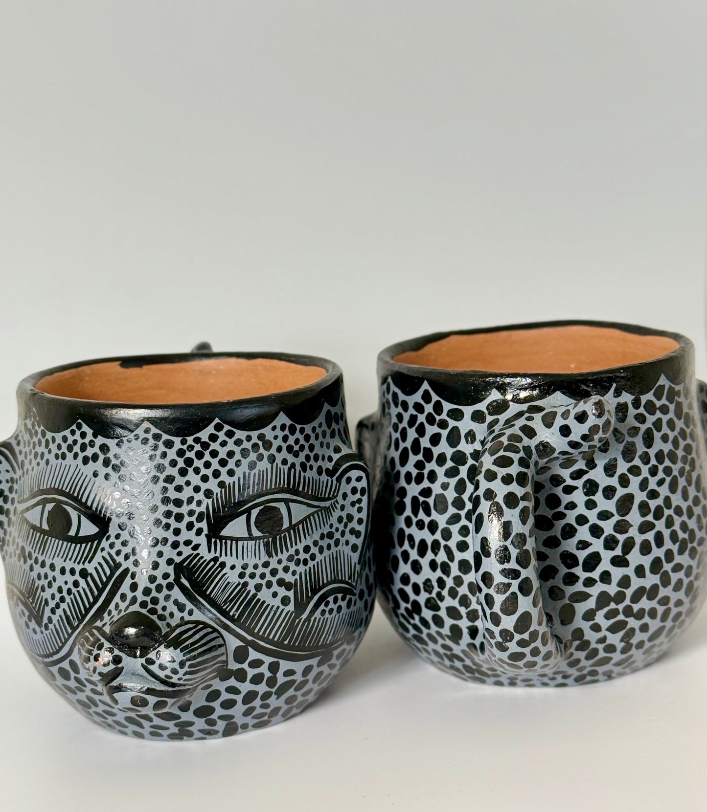Terracota Jaguar Face Mug - Grey