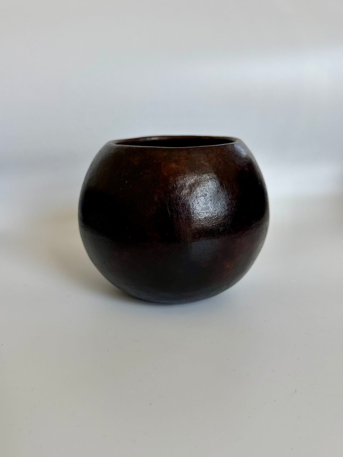 Clay Bowl Face Planter (Dark Brown)