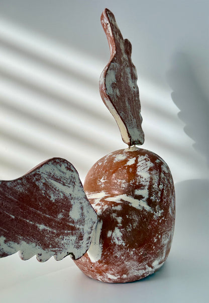 Rustic Tabletop Heart with Wings