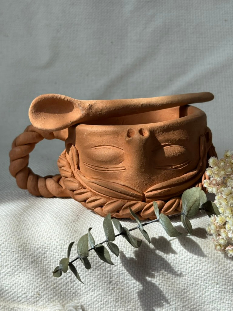 Braided Handle Coffee Mug