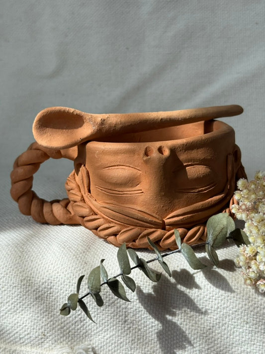 Braided Handle Coffee Mug