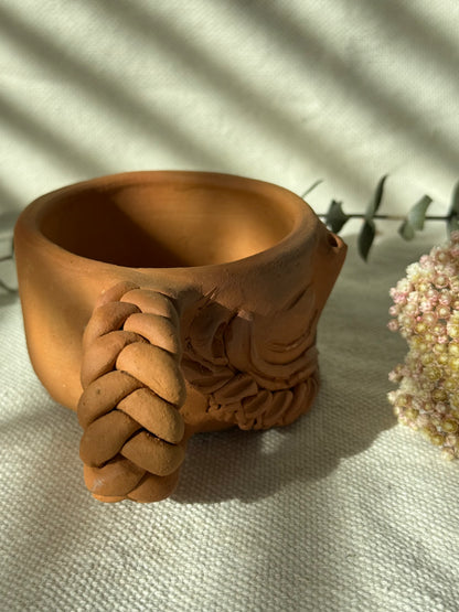 Braided Handle Coffee Mug