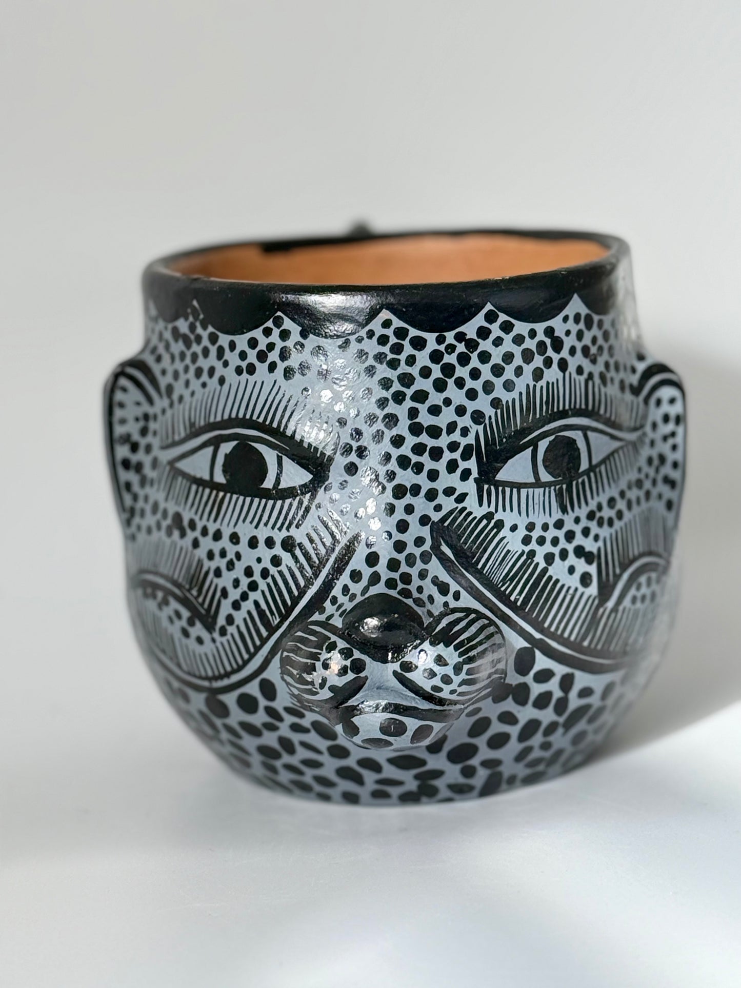 Terracota Jaguar Face Mug - Grey