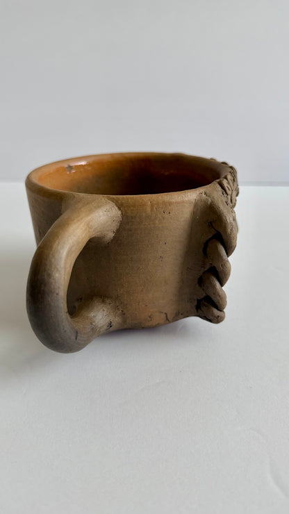 Carita Smoked Clay Mug - Braids 2