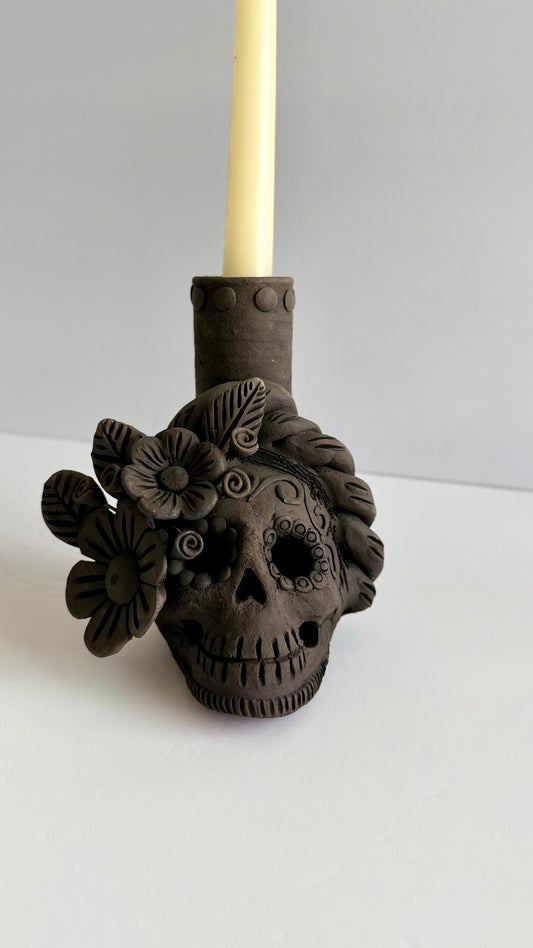 Dia De Muertos Skull/Single Candleholder