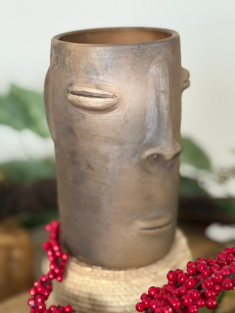 Cara Smoked Clay Tall Cup