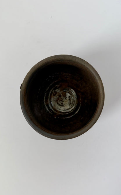 Embroidered Smoked Clay Floral Cup