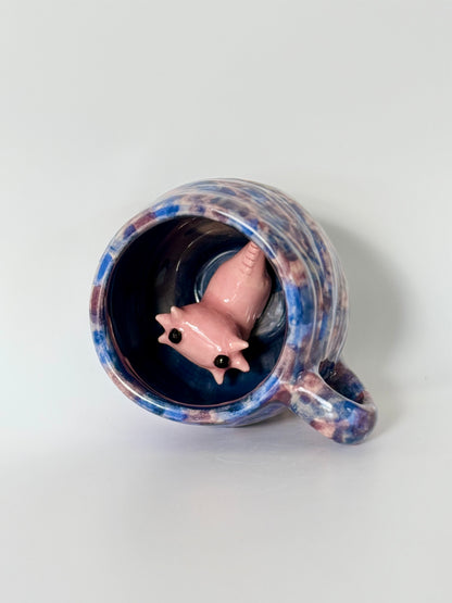 Axolotl Mug - Blue/Purple 6oz