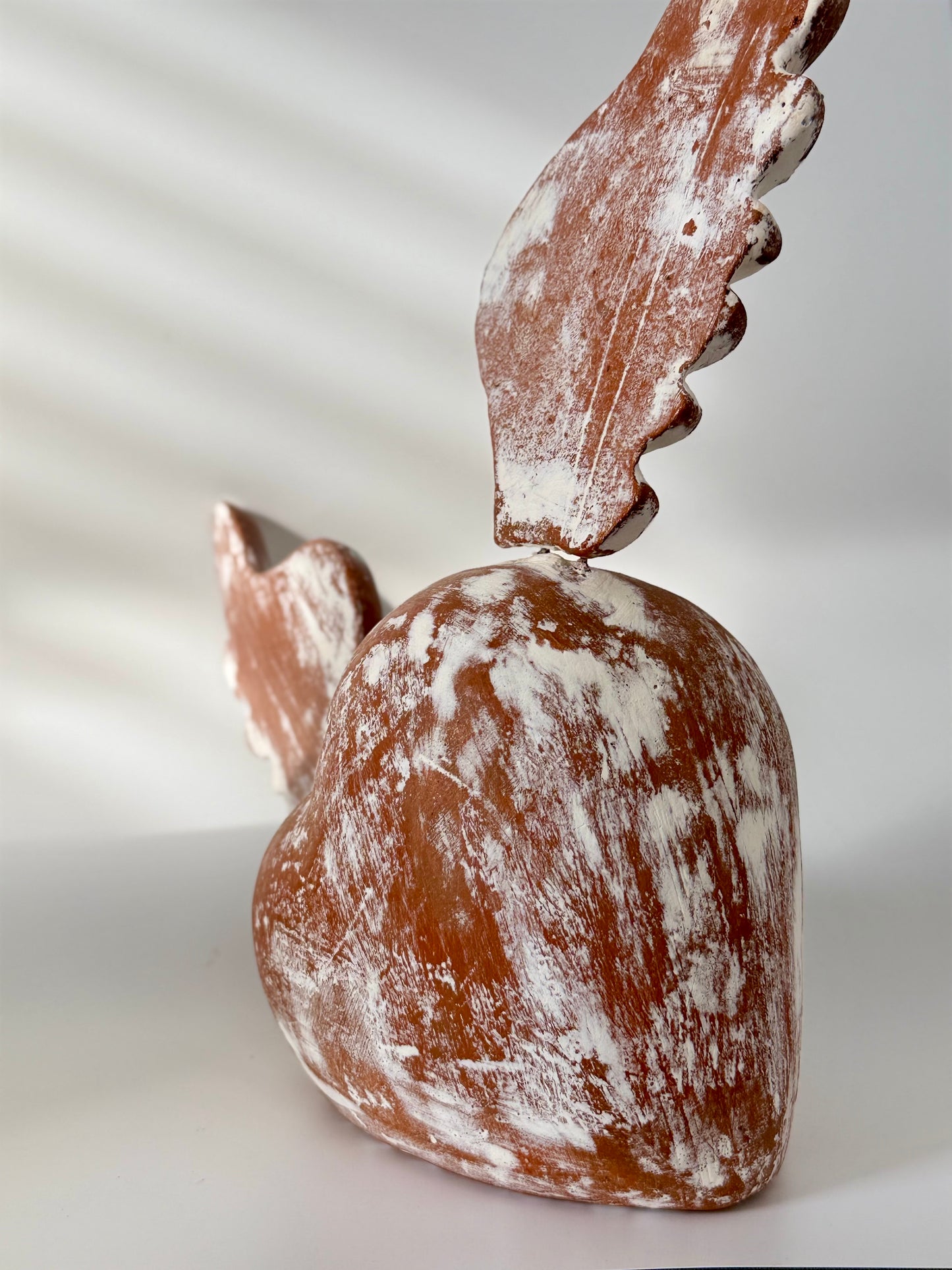 Rustic Tabletop Heart with Wings